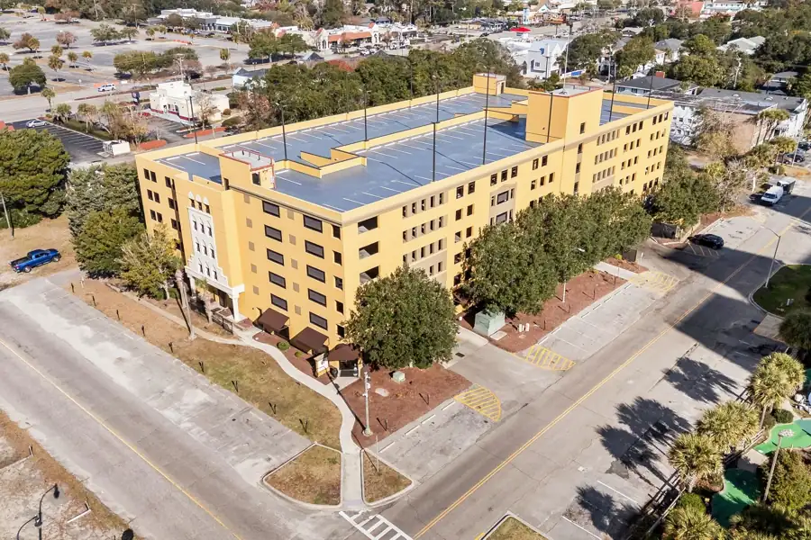 Aerial view of Anderson Ocean Club in Myrtle Beach